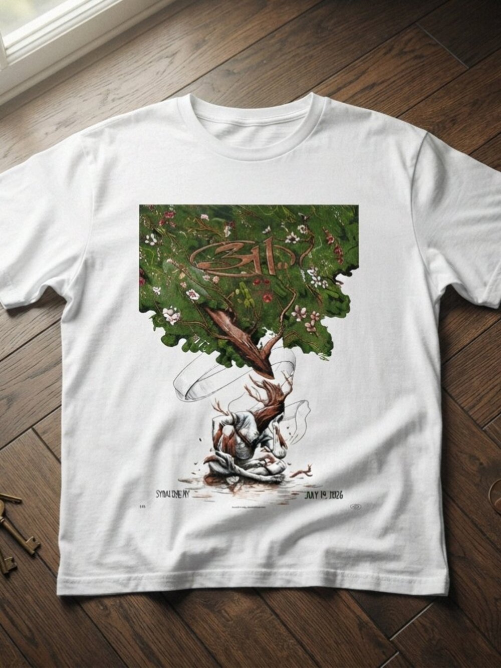 311 Band Syracuse NY July 19 2026 Vintage White T-Shirt